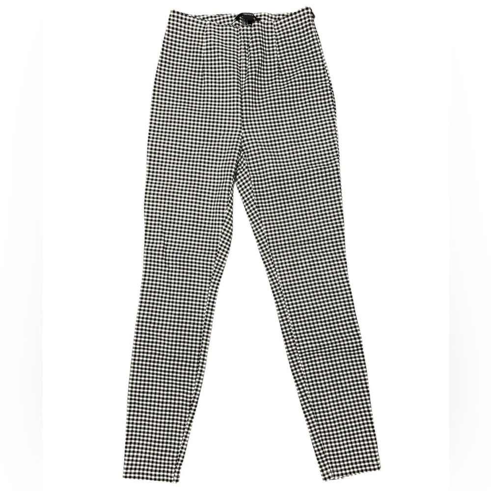 Forever 21 Pants Women's Small Skinny Black White High Rise Stretch